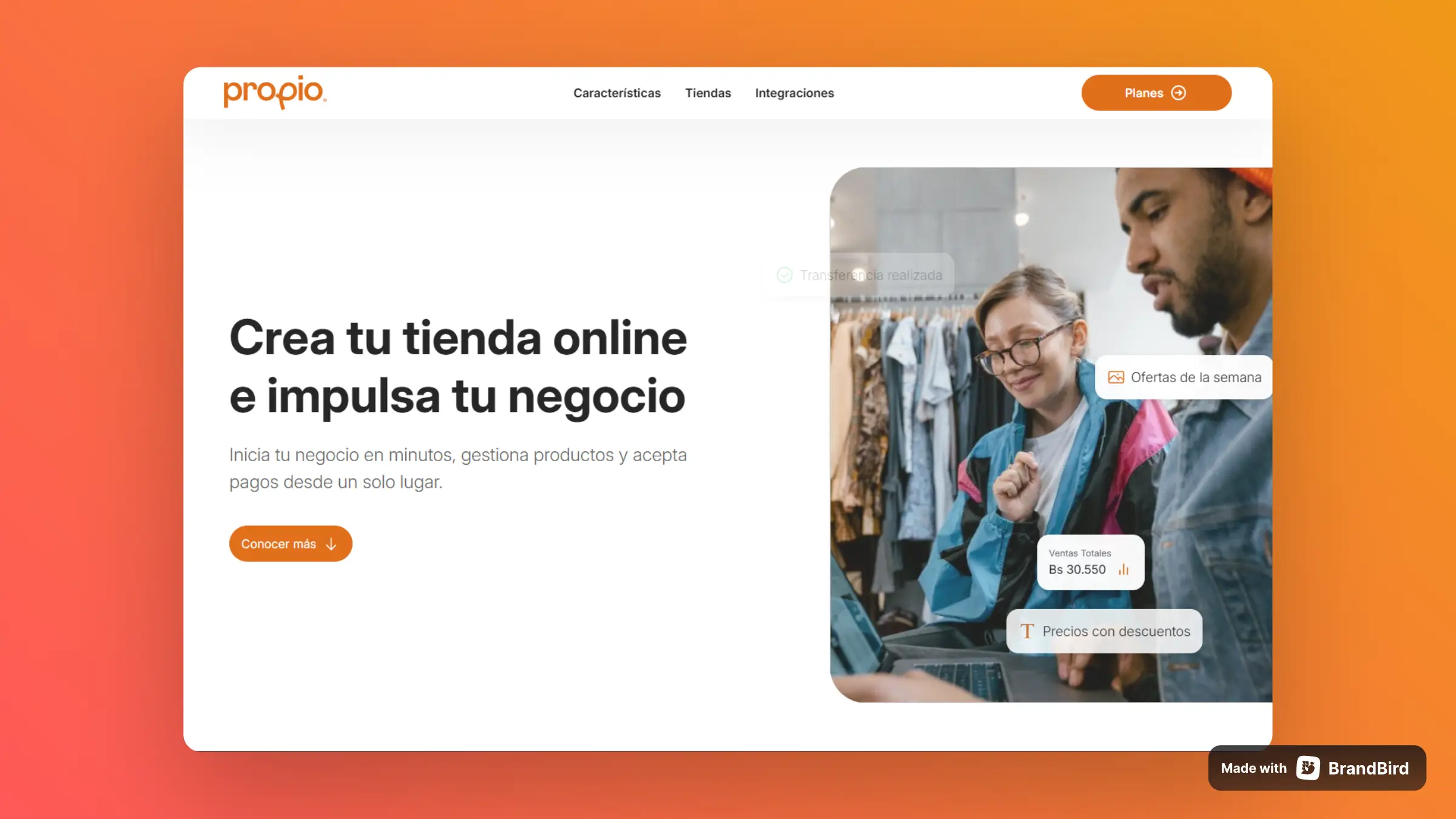 Ecommerce project screenshot